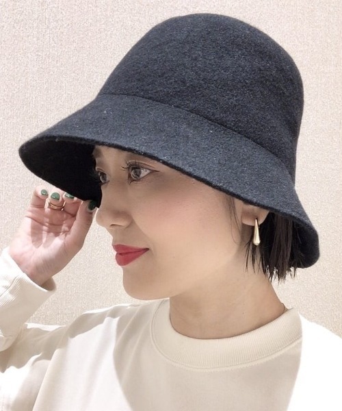 LEPSIM（レプシィム）の「ウールバケットＨＡＴ　215292（ハット・レディース・ブラウン/ブラック/ベージュ系その他・ONE SIZE）」の16枚目の写真