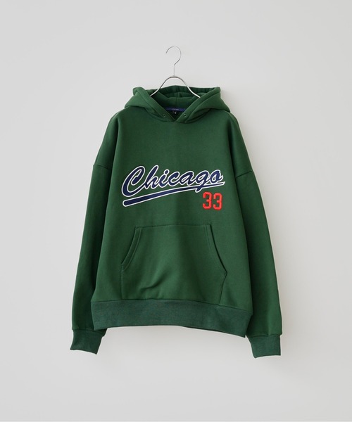 CPCM(シーピーシーエム)の「CHICAGO裏起毛パーカー(パーカー・メンズ・グレー/チャコールグレー/グリーン/グレー系その他・MEDIUM/LARGE)」の9枚目の写真