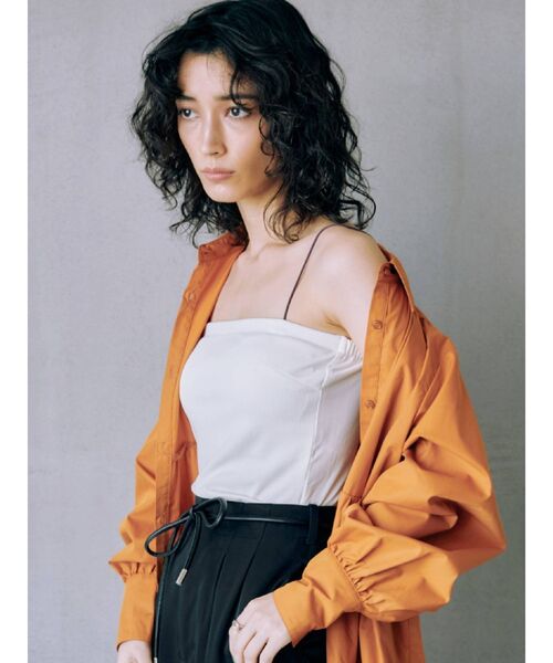 EVRIS(エヴリス)の「カラーストラップリブキャミソール(キャミソール・レディース・グリーン/ホワイト/ブラック/パープル・FREE)」の12枚目の写真