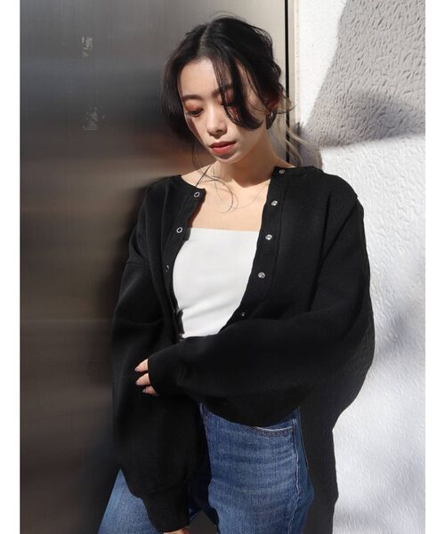 EVRIS(エヴリス)の「カラーストラップリブキャミソール(キャミソール・レディース・グリーン/ホワイト/ブラック/パープル・FREE)」の14枚目の写真