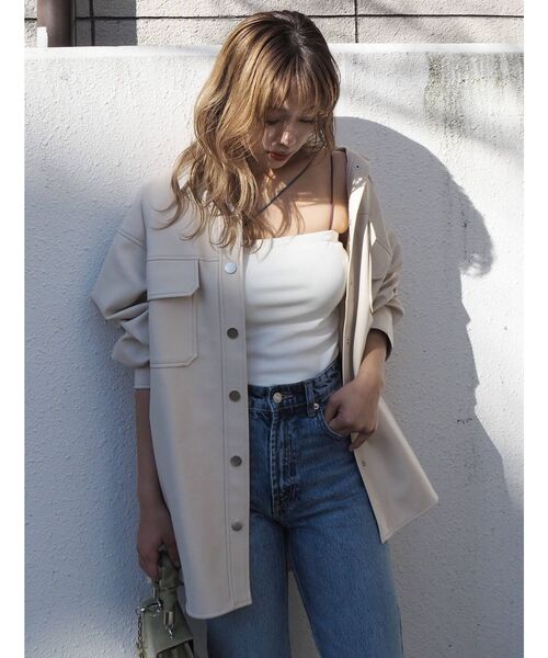 EVRIS(エヴリス)の「カラーストラップリブキャミソール(キャミソール・レディース・グリーン/ホワイト/ブラック/パープル・FREE)」の16枚目の写真