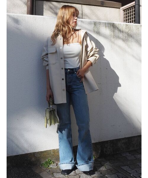 EVRIS(エヴリス)の「カラーストラップリブキャミソール(キャミソール・レディース・グリーン/ホワイト/ブラック/パープル・FREE)」の19枚目の写真