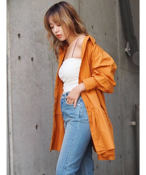 EVRIS(エヴリス)の「カラーストラップリブキャミソール(キャミソール・レディース・グリーン/ホワイト/ブラック/パープル・FREE)」の22枚目の写真