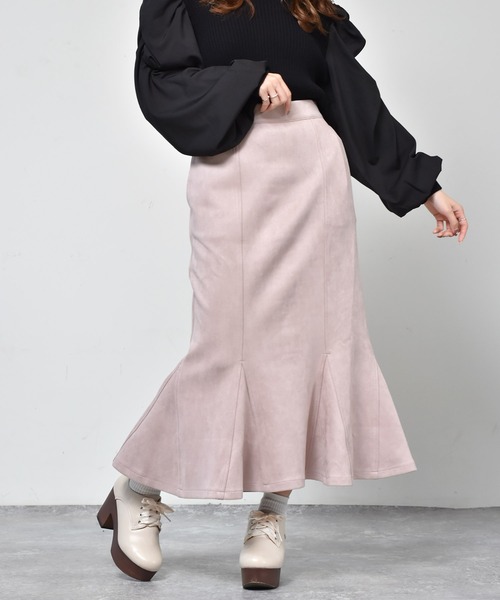 ems excite（エムズエキサイト）の「キリカエマーメイドスカート（スカート・レディース・ブラック/オレンジ/アイボリー/ライトピンク・FREE）」の3枚目の写真