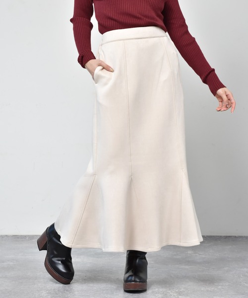 ems excite（エムズエキサイト）の「キリカエマーメイドスカート（スカート・レディース・ブラック/オレンジ/アイボリー/ライトピンク・FREE）」の2枚目の写真