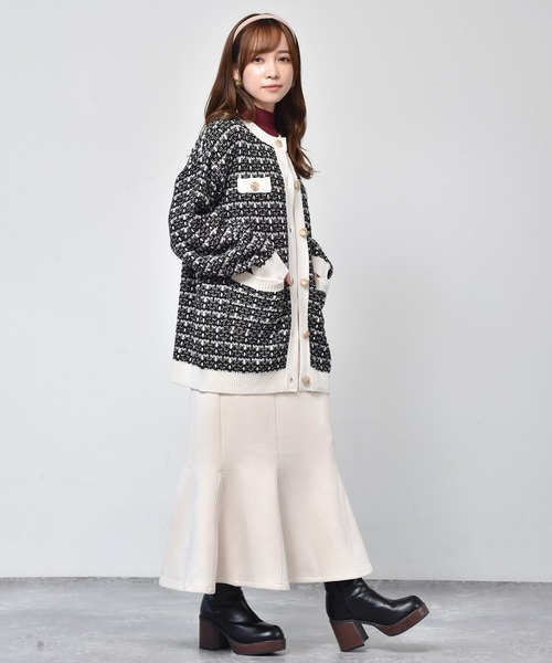 ems excite（エムズエキサイト）の「キリカエマーメイドスカート（スカート・レディース・ブラック/オレンジ/アイボリー/ライトピンク・FREE）」の7枚目の写真