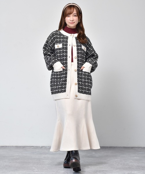 ems excite（エムズエキサイト）の「キリカエマーメイドスカート（スカート・レディース・ブラック/オレンジ/アイボリー/ライトピンク・FREE）」の8枚目の写真