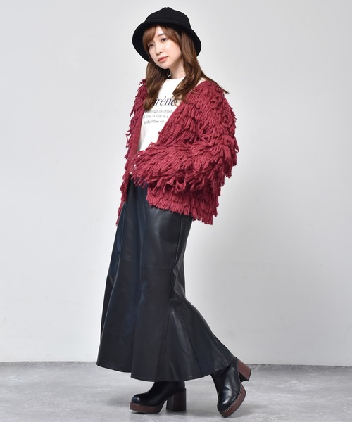 ems excite（エムズエキサイト）の「キリカエマーメイドスカート（スカート・レディース・ブラック/オレンジ/アイボリー/ライトピンク・FREE）」の9枚目の写真