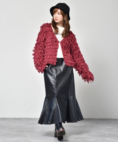 ems excite（エムズエキサイト）の「キリカエマーメイドスカート（スカート・レディース・ブラック/オレンジ/アイボリー/ライトピンク・FREE）」の10枚目の写真