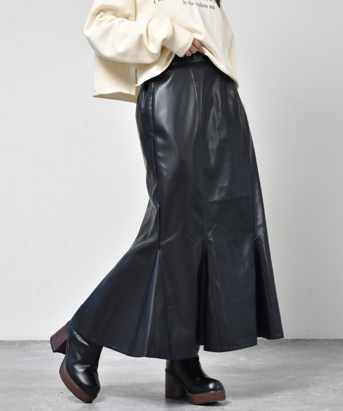 ems excite（エムズエキサイト）の「キリカエマーメイドスカート（スカート・レディース・ブラック/オレンジ/アイボリー/ライトピンク・FREE）」の17枚目の写真