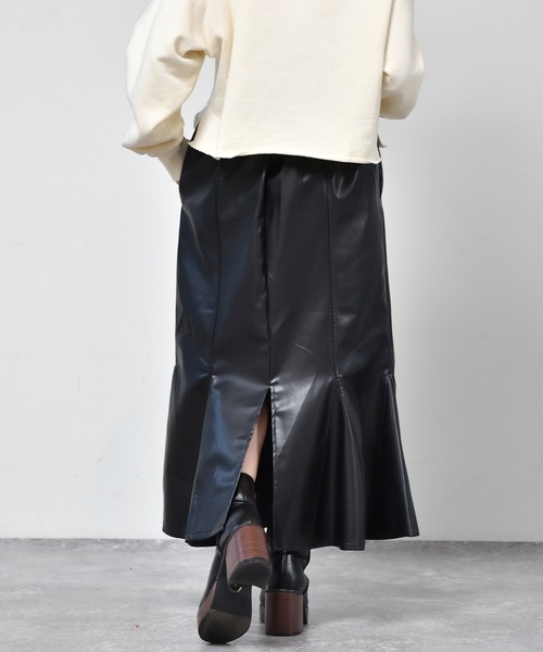 ems excite（エムズエキサイト）の「キリカエマーメイドスカート（スカート・レディース・ブラック/オレンジ/アイボリー/ライトピンク・FREE）」の18枚目の写真