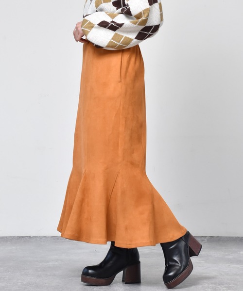 ems excite（エムズエキサイト）の「キリカエマーメイドスカート（スカート・レディース・ブラック/オレンジ/アイボリー/ライトピンク・FREE）」の21枚目の写真