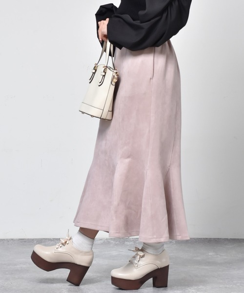 ems excite（エムズエキサイト）の「キリカエマーメイドスカート（スカート・レディース・ブラック/オレンジ/アイボリー/ライトピンク・FREE）」の19枚目の写真