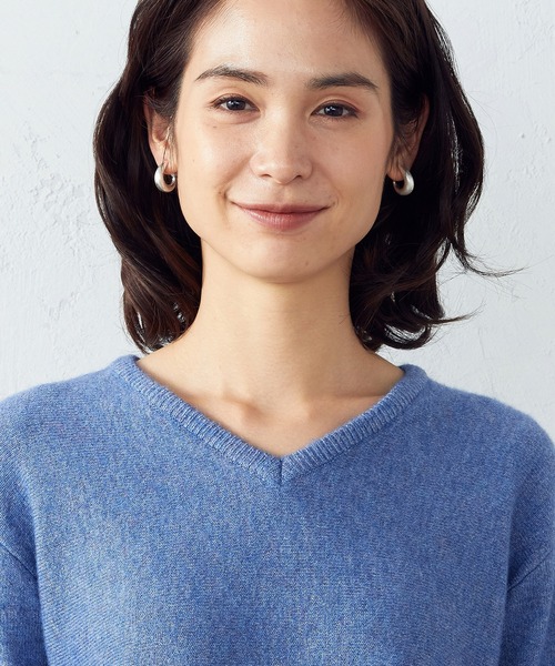 COMME CA ISM(コムサイズム)の「カラー ペプラムニット(ニット/セーター・レディース・ライトグレー/ベージュ/ブルー/ミント・MEDIUM/LARGE)」の12枚目の写真
