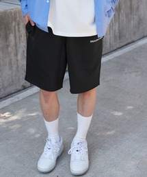 【Snap club】裏毛ワンポイント刺繍ロゴスウェットショーツ