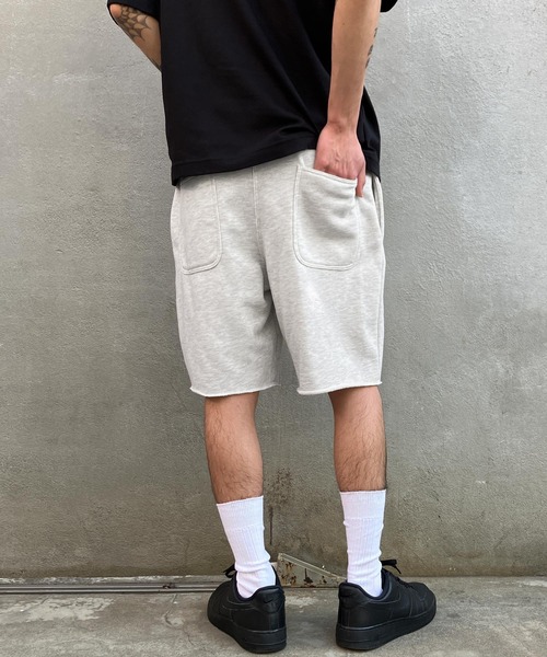 Snap club（スナップクラブ）の「【Snap club】裏毛ワンポイント刺繍ロゴスウェットショーツ（スウェットパンツ・レディース・ブラック/パープル/イエロー/グリーン/ロイヤルブルー/ホワイト系/ライトグレー/ダークオレンジ・FREE）」の12枚目の写真