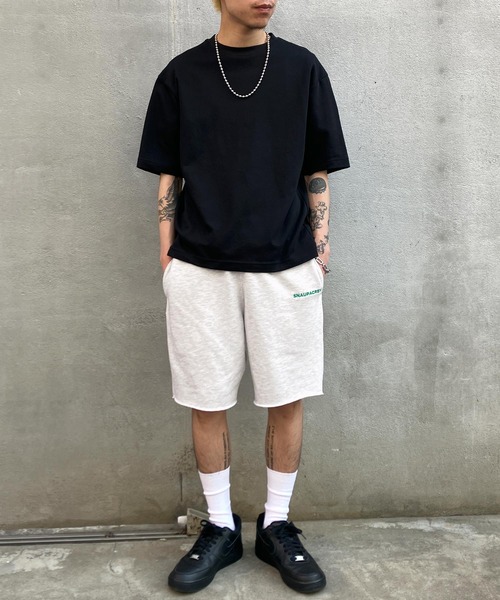 Snap club（スナップクラブ）の「【Snap club】裏毛ワンポイント刺繍ロゴスウェットショーツ（スウェットパンツ・レディース・ブラック/パープル/イエロー/グリーン/ロイヤルブルー/ホワイト系/ライトグレー/ダークオレンジ・FREE）」の13枚目の写真