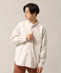 417 EDIFICE | ◆ダブルポケット バンドカラーシャツ(シャツ/ブラウス)
