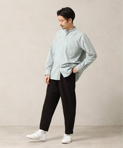 417 EDIFICE（フォーワンセブンエディフィス）の「ダブルポケット バンドカラーシャツ（シャツ/ブラウス・メンズ・グレー/グリーン/ブルー・SMALL/MEDIUM/LARGE）」の10枚目の写真