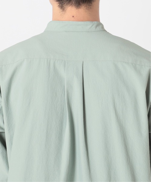 417 EDIFICE（フォーワンセブンエディフィス）の「ダブルポケット バンドカラーシャツ（シャツ/ブラウス・メンズ・グレー/グリーン/ブルー・SMALL/MEDIUM/LARGE）」の18枚目の写真