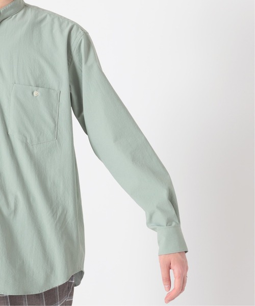417 EDIFICE（フォーワンセブンエディフィス）の「ダブルポケット バンドカラーシャツ（シャツ/ブラウス・メンズ・グレー/グリーン/ブルー・SMALL/MEDIUM/LARGE）」の17枚目の写真