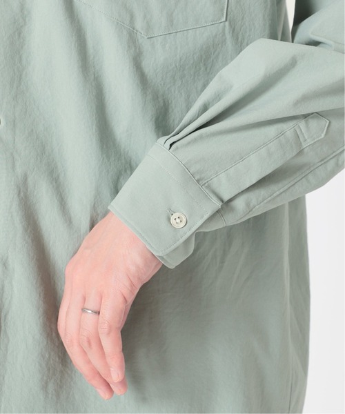 417 EDIFICE（フォーワンセブンエディフィス）の「ダブルポケット バンドカラーシャツ（シャツ/ブラウス・メンズ・グレー/グリーン/ブルー・SMALL/MEDIUM/LARGE）」の11枚目の写真