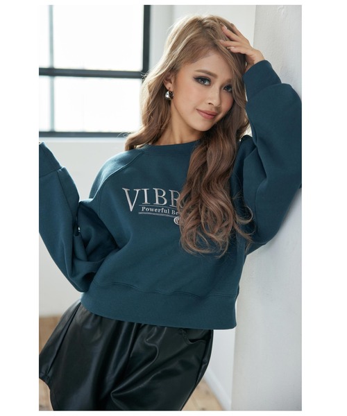 ANAP（アナップ）の「ロゴ刺繍裏起毛プルオーバー（スウェット・レディース・ライトグレー/ブラウン/ブルー・FREE）」の19枚目の写真