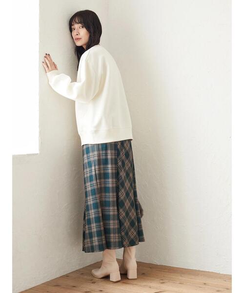 Green　Parks（グリーンパークス）の「裏起毛ロゴプルオーバー＊（スウェット・レディース・グレー/ブルー/グリーン/アイボリー・FREE）」の6枚目の写真