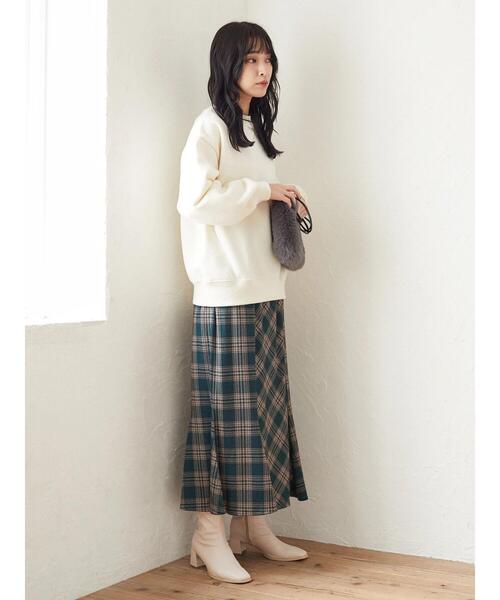 Green　Parks（グリーンパークス）の「裏起毛ロゴプルオーバー＊（スウェット・レディース・グレー/ブルー/グリーン/アイボリー・FREE）」の7枚目の写真