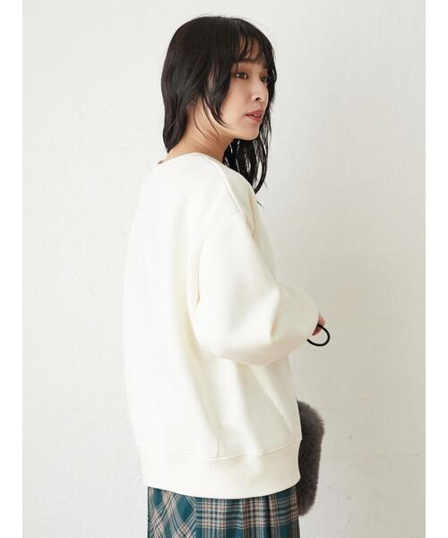 Green　Parks（グリーンパークス）の「裏起毛ロゴプルオーバー＊（スウェット・レディース・グレー/ブルー/グリーン/アイボリー・FREE）」の8枚目の写真