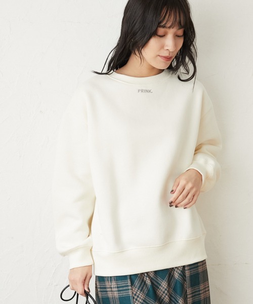 Green　Parks（グリーンパークス）の「裏起毛ロゴプルオーバー＊（スウェット・レディース・グレー/ブルー/グリーン/アイボリー・FREE）」の2枚目の写真