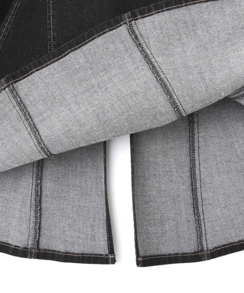PROPORTION BODY DRESSING(プロポーションボディドレッシング)の「トライアングルデニムマーメイド / 1212120300(スカート・レディース・ブラック/ダークネイビー・SMALL/MEDIUM)」の9枚目の写真