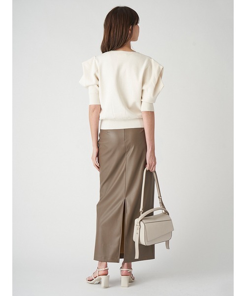 SNIDEL（スナイデル）の「シンプルタイトスカート（スカート・レディース・ブラック/オレンジ/モカ・1/0）」の15枚目の写真