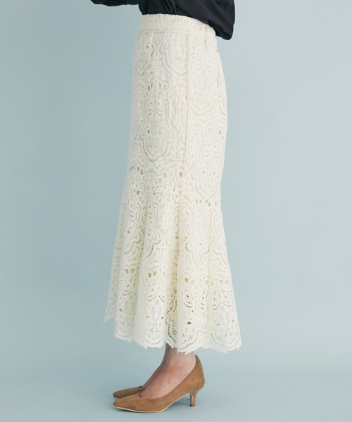 VIS（ビス）の「レースマーメイドスカート（スカート・レディース・グレー/キナリ/グリーン/ホワイト系その他5・S/M）」の12枚目の写真