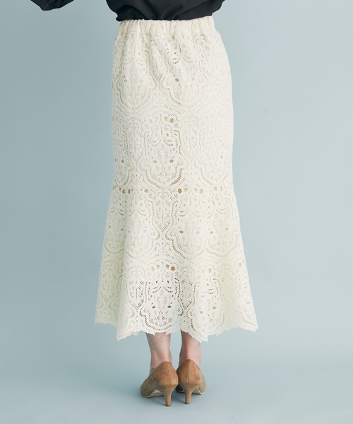 VIS（ビス）の「レースマーメイドスカート（スカート・レディース・グレー/キナリ/グリーン/ホワイト系その他5・S/M）」の13枚目の写真