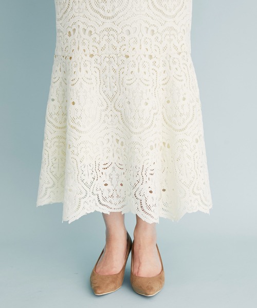 VIS（ビス）の「レースマーメイドスカート（スカート・レディース・グレー/キナリ/グリーン/ホワイト系その他5・S/M）」の15枚目の写真