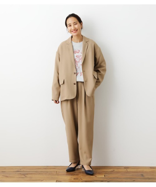 RODEO CROWNS WIDE BOWL（ロデオクラウンズワイドボウル）の「イージータックパンツ（その他パンツ・レディース・ブラック/ライトグレー/ベージュ・FREE）」の7枚目の写真