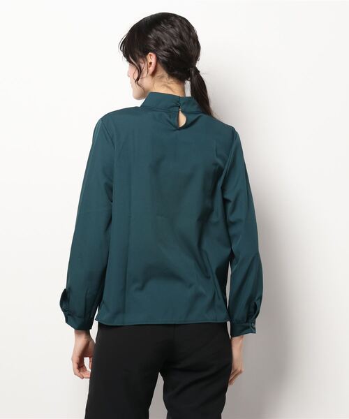 Lace Ladies(レースレディース)の「スタンドアップカラー ボウタイ ボリューム袖 ブラウス(シャツ/ブラウス・レディース・ベージュ/イエロー/グリーン・S/M/L/XL)」の5枚目の写真