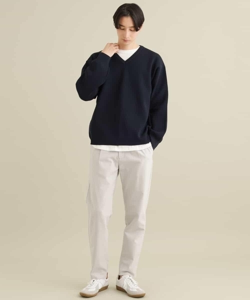 a.v.v(アーヴェヴェ)の「【洗濯機で洗える/ストレッチ】アーバンタックパンツ(スラックス・メンズ・ライトグレー/ブラック/アイボリー・48/46/50/44)」の6枚目の写真