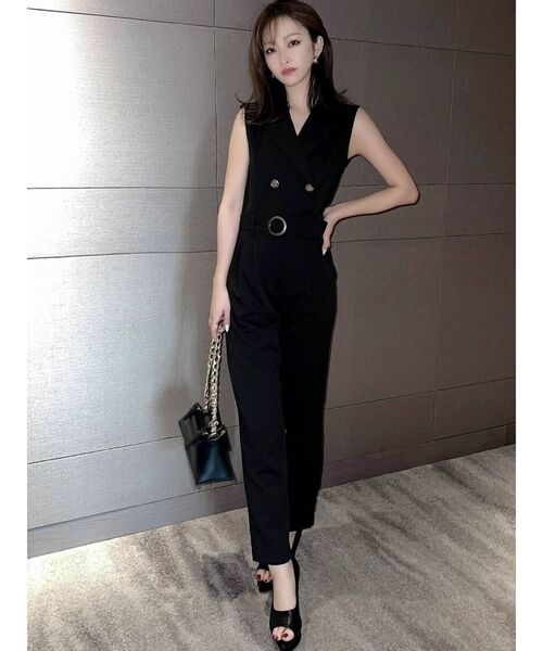 RESEXXY（リゼクシー）の「テーラーテーパードコンビネゾン（つなぎ/オールインワン・レディース・ピンク/ブラック/ベージュ・FREE）」の11枚目の写真