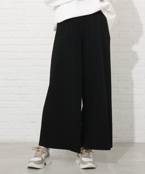 Cutie Blonde(キューティーブロンド)の「◆【S-L】楽してこなれ見え 柔らか カラープリーツパンツ(その他パンツ・レディース・ライトグリーン/チャコールグレー/アイボリー/グレー/ブラック/黄緑系・01/02/03)」の2枚目の写真