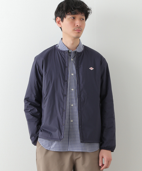 417 EDIFICE(フォーワンセブンエディフィス)の「【DANTON / ダントン】INSULATION JACKET(ブルゾン・メンズ・カーキ/ネイビー/ブラック/ベージュ・MEDIUM/X-LARGE/LARGE)」の4枚目の写真