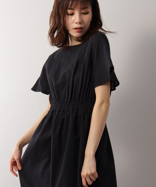 SOUP（スープ）の「◆洗える・上品フェミニン/フィット＆フレアカラミレースワンピース（ワンピース・レディース・ブラック/ブラウン系その他/ライトパープル・11/15 /13/09/07）」の2枚目の写真