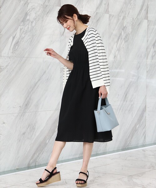 SOUP（スープ）の「◆洗える・上品フェミニン/フィット＆フレアカラミレースワンピース（ワンピース・レディース・ブラック/ブラウン系その他/ライトパープル・11/15 /13/09/07）」の7枚目の写真