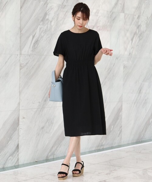 SOUP（スープ）の「◆洗える・上品フェミニン/フィット＆フレアカラミレースワンピース（ワンピース・レディース・ブラック/ブラウン系その他/ライトパープル・11/15 /13/09/07）」の9枚目の写真