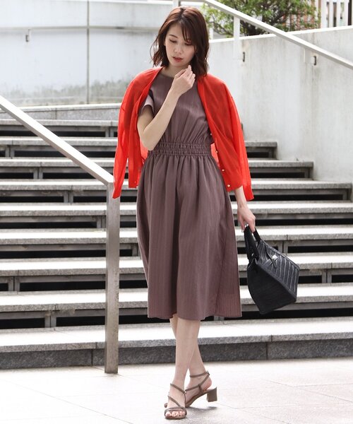 SOUP（スープ）の「◆洗える・上品フェミニン/フィット＆フレアカラミレースワンピース（ワンピース・レディース・ブラック/ブラウン系その他/ライトパープル・11/15 /13/09/07）」の12枚目の写真