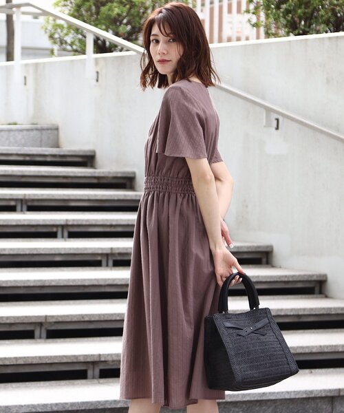 SOUP（スープ）の「◆洗える・上品フェミニン/フィット＆フレアカラミレースワンピース（ワンピース・レディース・ブラック/ブラウン系その他/ライトパープル・11/15 /13/09/07）」の14枚目の写真