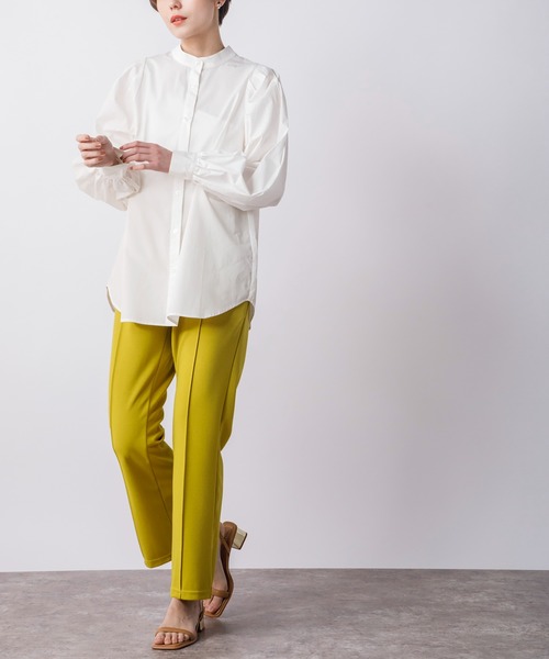 CIENA（シエナ）の「ボリュームスリーブ2wayブラウス（シャツ/ブラウス・レディース・ホワイト/グリーン/ホワイト×ブルー・FREE）」の16枚目の写真