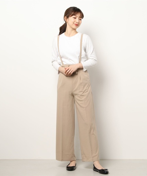 DURAS(デュラス)の「レースアップワイドパンツ(その他パンツ・レディース・ブラック/ベージュ/グリーン・FREE)」の13枚目の写真