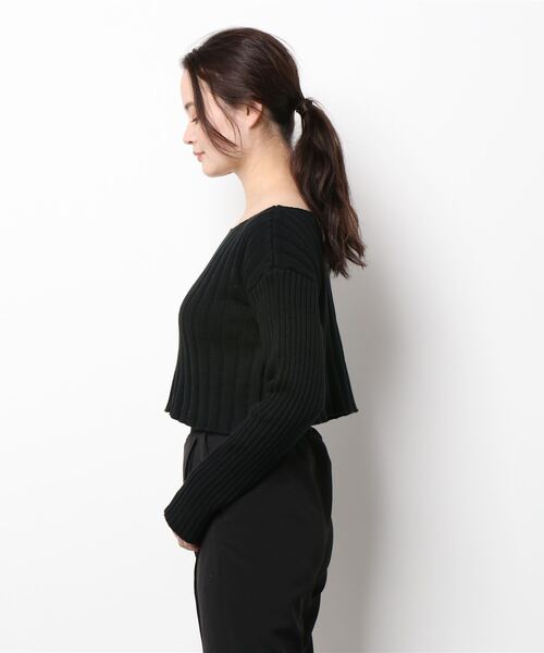 ENVYM(アンビー)の「オフショルワイドリブKNIT(ニット/セーター・レディース・ブルー/ホワイト/ブラック・FREE)」の19枚目の写真